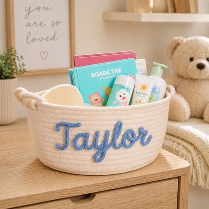 Personalized Baby Name Basket